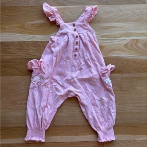 Rachel Zoe Paul Frank Pink Kids Ruffled Jumpsuit